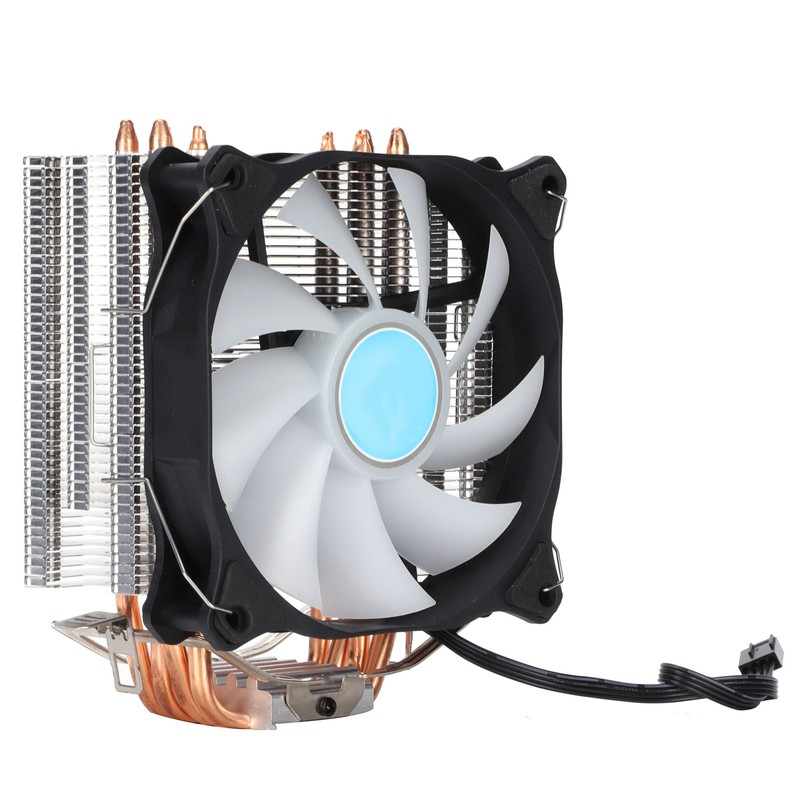 CPU Fan 4 Pure Copper Heat Pipes Mute Heatsink with