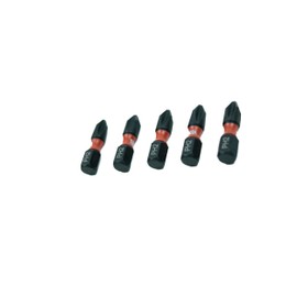 Tundra Tools #2 Impact Screwdriving Phillips Bits 57602, 5 pack, impact rated for impact drivers