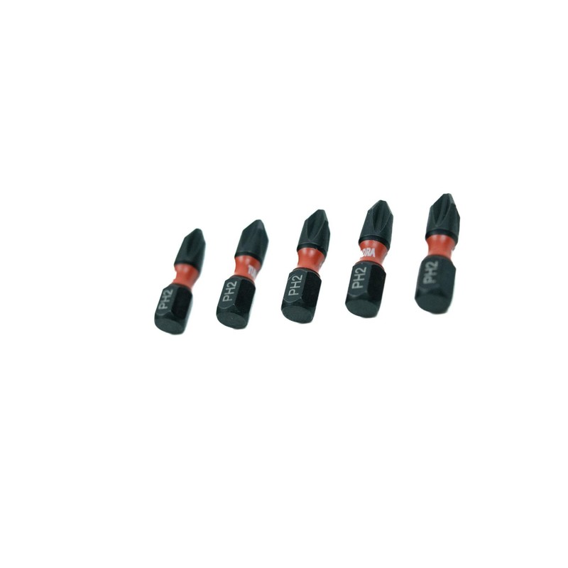 Tundra Tools #2 Impact Screwdriving Phillips Bits 57602, 5 pack,