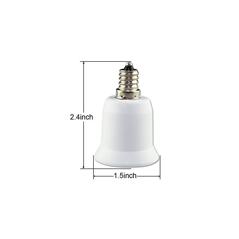 (3pcs) YiLighting - E12 Candelabra Screw to E26/E27 Standard Medium