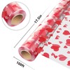JOYIT 100 ft Clear Cellophane Wrap Roll with Heart (35