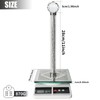 Silver Paper Towel Holder Stand, Countertop Paper Towel Roll Dispenser