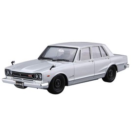 Aoshima Bunka Kyozai 1/24 The Model Car Series No. 45 Nissan PGC10 Skyline 2000GT-R 1970 Plastic Model