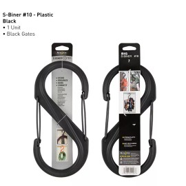 NIte Ize Plastic S-Biner Size #10, Black