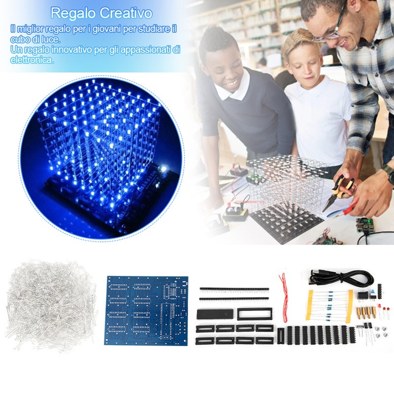LED Light DIY Kit 3D Printed Circuit Board Stable Printed