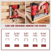 Arrow Pneumatic Staple Gun Oil-Free Upholstery Stapler with 3750 Pieces