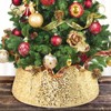 LIHAO Christmas Tree Skirt 60 cm Christmas Tree Stand Cover