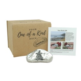 Pirantin 21st Anniversary You Are My Rock Gift Idea - Solid Metal Heavy Polished Rock Gift for 21 Year Anniversary