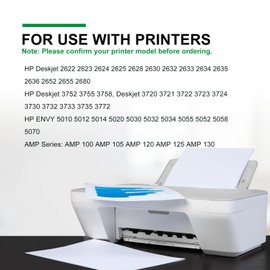 PRINPUSE Remanufactured Ink Cartridge Replacement for HP Ink 65 XL 65XL (Black and Color Combo Pack) for HP65 5055 5000 5052 5010 5070 5014 3755 3700 3772 2600 3752 2652 2655 2622 2640 Printer