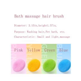 Aroveea Hair Scalp Brush Dandruff Cleaning Brush Shower Scalp Shampoo Brush Scalp Massager Pack of 4(Blue,Green,Yellow,Pink)