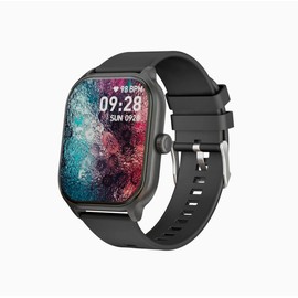 Smartwatch Android iOS 2.01 Inch IP68 Waterproof Smartwatch Men Women Sports Fitness Pedometer Heart Rate Monitor Gym Bluetooth Watch Notifications WhatsApp Call Black