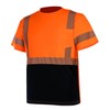 VENDACE Hi Vis Reflective Safety Shirts for Men ANSI Class 3 High Visibility Construction Work T Shirt(Orange,L)