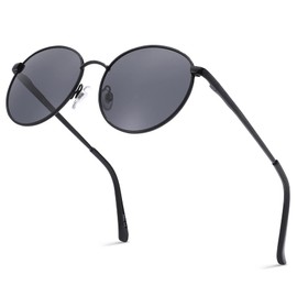 AZorb Retro Small Round Polarized Sunglasses for Women Men Hippie Style Classic Vintage Circle Sun Glasses with UV400 Protection