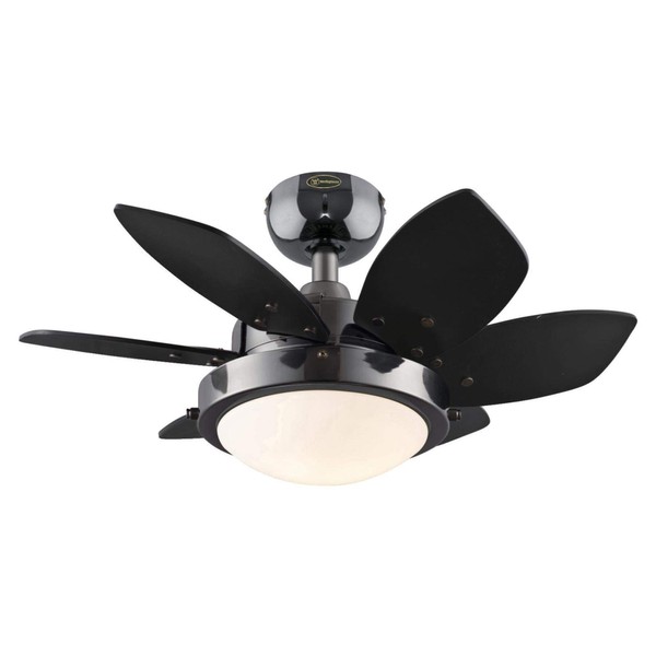 Westinghouse Lighting 7224600 Quince LED Ceiling Fan with Light, 24 Inch, Gun Metal