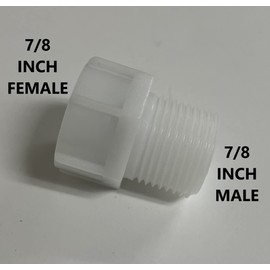 Fill Valve Pipe Adapter 7/8 Male to 7/8 Female With Built-In Filter