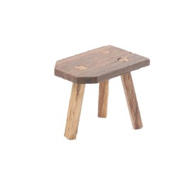 Dolls House Rustic Barn Milking Stool Miniature Work Tool Furniture1:12 Scale