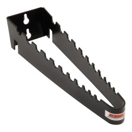 Extreme Max 5001.6715 Wall-Mount Aluminum T-Handle Wrench Holder for Enclosed Race Trailer, Shop, Garage, Storage - Holds 9 T-Handle Wrenches, Black