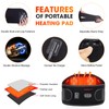 CUEHEAT Heated Waist Belt, Cordless Heating Pad for Low Back,