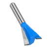 sourcing map 2pcs Dovetail Router Bit 3/4" Diameter 1/4" Shank