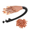 Flexible Movable False Fake Hands Nail Art Manicure Practice Hand