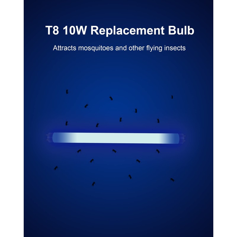 Bug Zapper Replacement Bulb Light Tube 10W for 20W Electronic