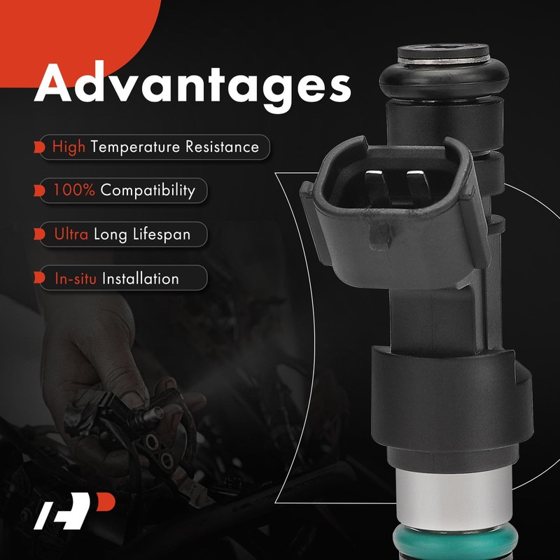 A-Premium 12 Holes Set of 6 Fuel Injectors Compatible with