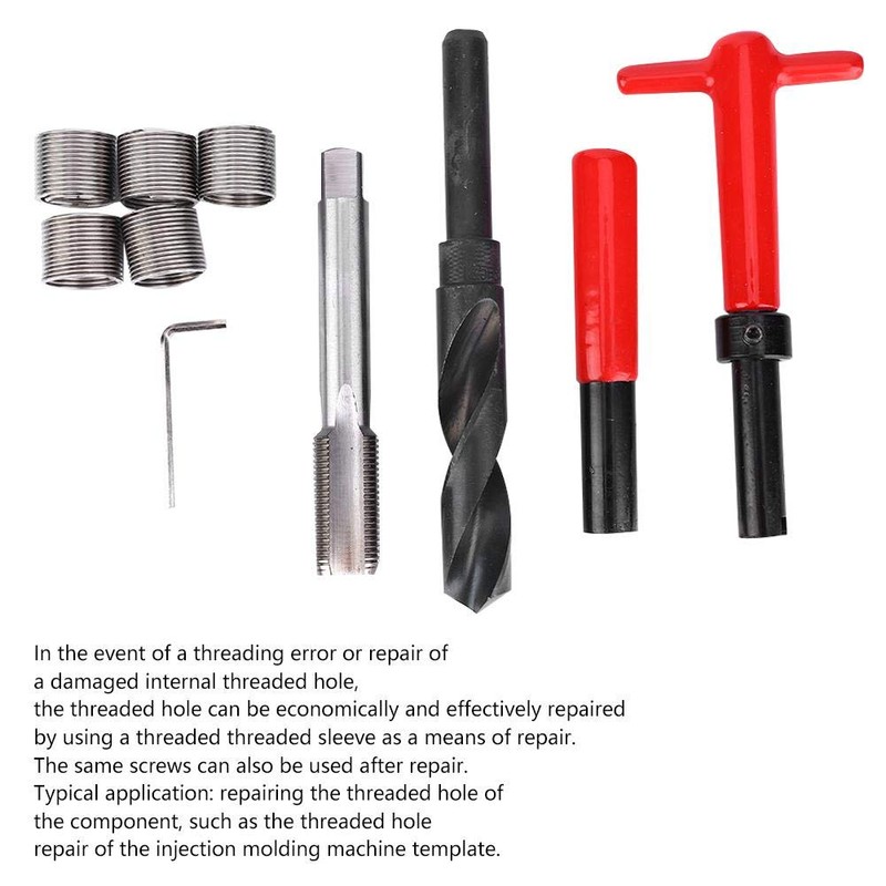 M18 x 1.5 Thread Repair Kit Stainless Steel Twist Drill