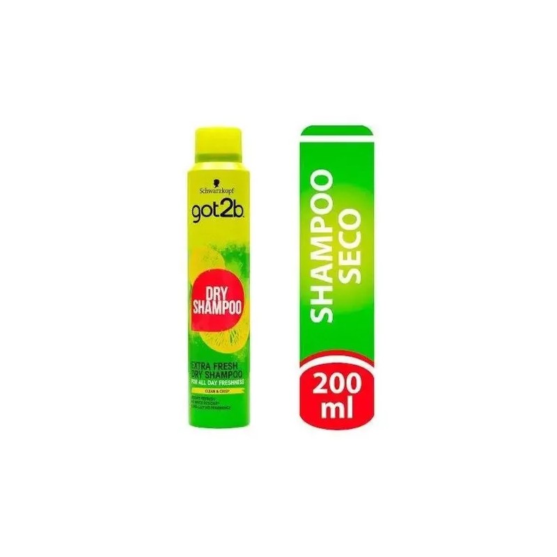 Shampoo en Seco Extra Fresh 200Ml Got2b