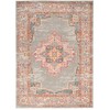Nourison Passion Distressed Vintage Fuchsia Vintage Area Rug 3'9" x