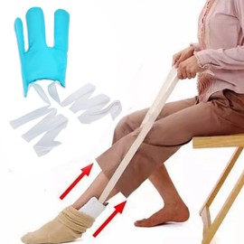 Sock Threader, Flexible Sock Aid Without Bending, Sock Aid for Elderly, Pregnant and Immobile, Home Support Sock Threader