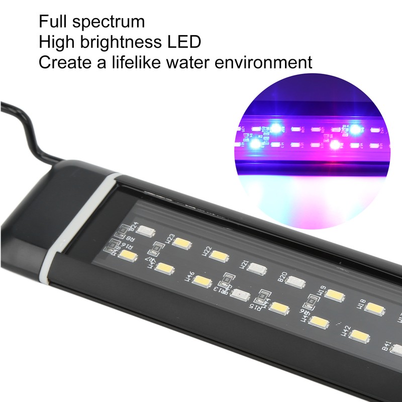 Aquarium LED Lamp Waterproof Adjustable Length Fish Tank Light with