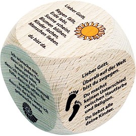 GICO 5991 Wooden Prayer Cube Habitat for Children and Adults - Christening Communion