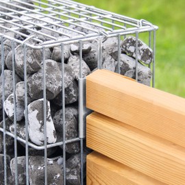 bellissa Mounting Bracket for Gabions – 98127 – Mounting Bracket for Gabion Baskets – 4.5 x 9.2 cm