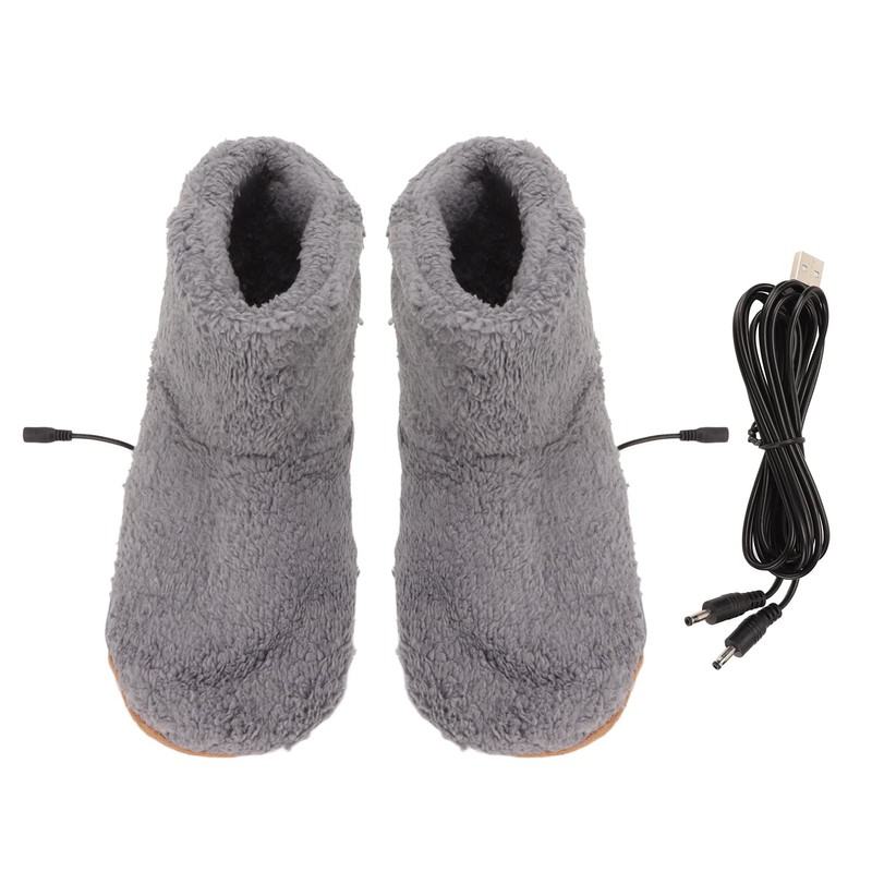 Heated Foot Warmer, USB Charging, Electric Warmer Shoes, Electric Plush