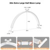 Mznoo Half Moon Light for Nail Desk wtih Phone Holder,