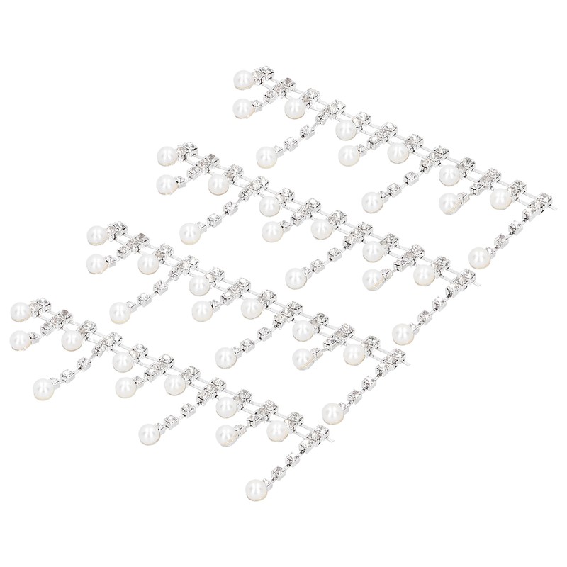 4Pcs Crystal Claw Chain Trimming Fringe Simulation Diamond Chain for