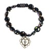 Faith Based Stretchy Beaded Bracelet with Cross Charm