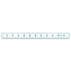 Zoid 1" X 12" Acrylic Ruler, Reversible Ruler for Measuring,