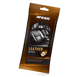 AREON CAR Wipes Interior Cleaning Leather - Repels Stains, Retains Color Softness, Great Leather Furniture & Car Interiors