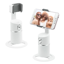 Mcbazel Auto Face Tracking Tripod, 360° Rotating Stand Phone Holder Camera Mount, Follows Your Movement, Perfect for TikTok Filming, Video Recording, White
