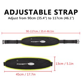 HUIOP tennis ball band, Tennis Ball Band for 5 Tennis Balls Holder Waist Bag Fanny Pack for Running Cycling Walking Jogging