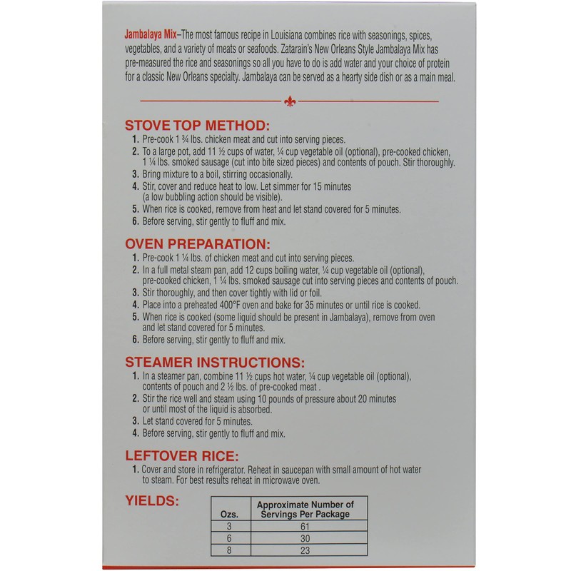 Zatarain's Jambalaya Mix, 40 oz - One 40 Ounce Box