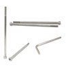 iexcell 4 Pcs M8 x 185mm Partially Threaded Thread Pitch