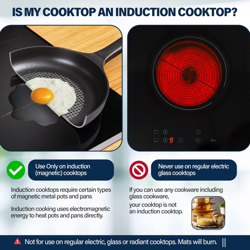 LUPA GLOBAL Induction Cooktop Protector - Induction Cooktop Silicone Stove