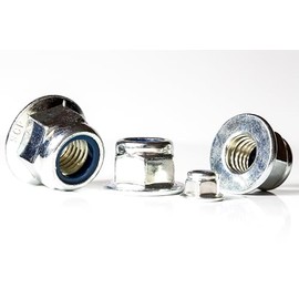 M10 Flanged Locking Nut For Screws and Bolts cl.8 Zinc Plated DIN 6926 (Pack of 10)