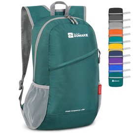 ZOMAKE Foldable Backpack 20L Lightweight Folding Backpacks, Water Resistant Small Travel Daypack for Hiking Camping Walking