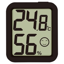 Shinwa Sokutei 73248 Digital Thermometer/Hygrometer Environment Checker, Black