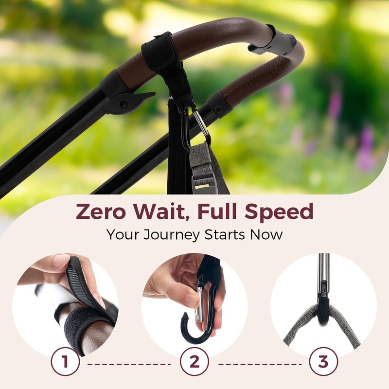 Momcozy Handle Strap for Baby Stroller | Safety Wrist Leash