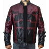 The Jasperz Charlie Cox Daredevil Maroon Leather Jacket Costume for