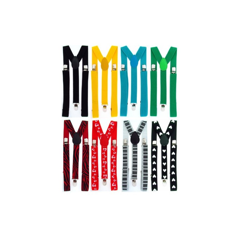 BB Accessories Braces/Suspenders - Plain Colours - Grey